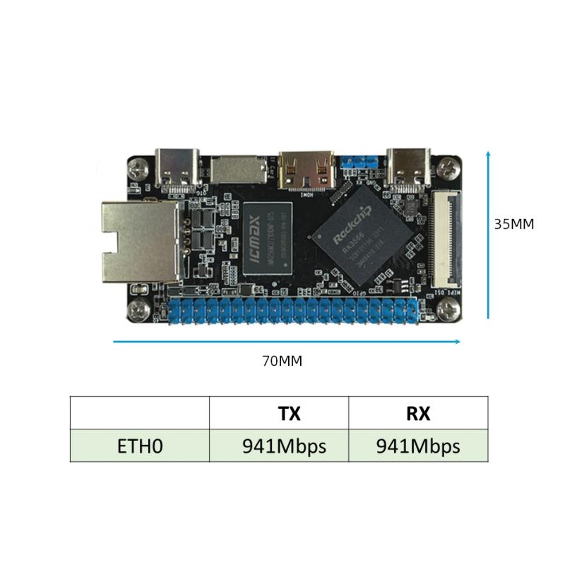 Zsebméretű RK3566 SBC egylapos számítógép